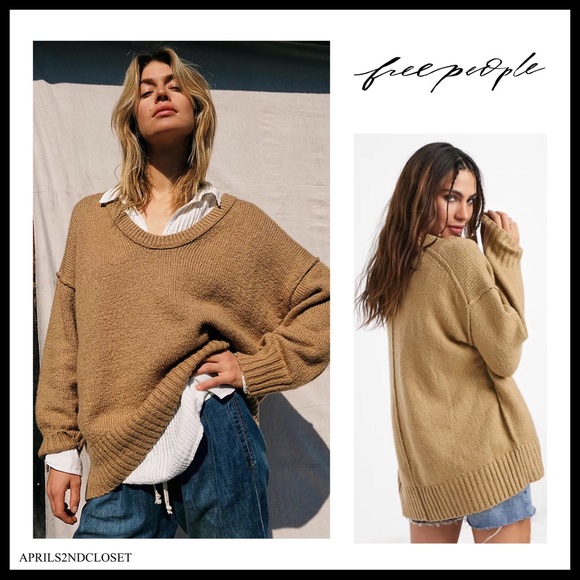 FREE PEOPLE BOHO TUNIC PULLOVER SWEATER TOP A3C - Picture 5 of 16